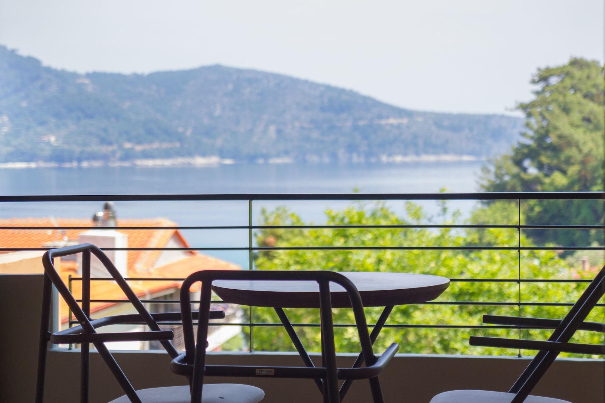 Ntinas Villa With Sea View Skala Potamia  Buitenkant foto